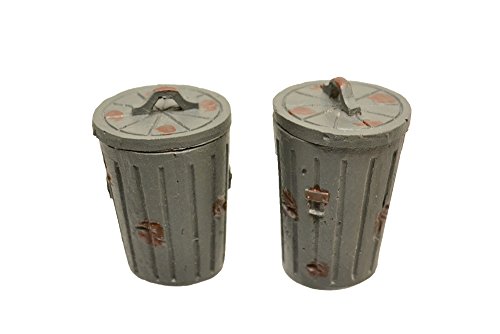 Trash Can Accessory Set of 2 For 1:18 Scale Models by American Diorama 23978 by American Diorama von American Diorama