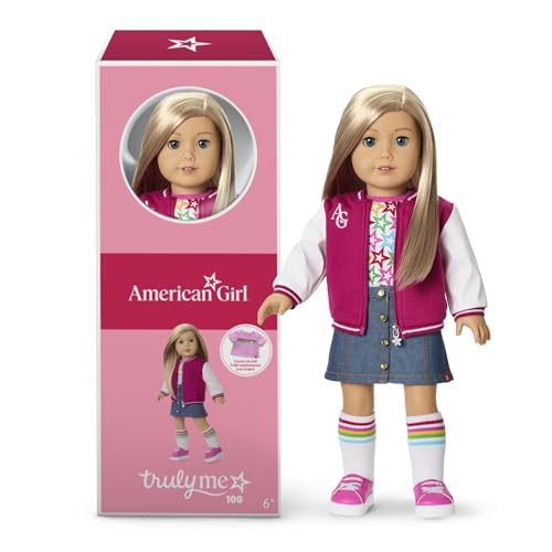 American Girl, Truly Me 45,7 cm Puppe #100 mit dunkelblauen Augen, glattes blondes Haar, helle bis mittlere Haut, ab 6 Jahren American Girl, Truly Me 45,7 cm Puppe #100 mit dunkelblauen Augen, glattes blondes Haar, helle bis mittlere Haut, ab 6 Jahren von American Girl