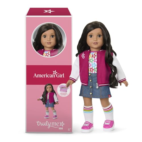 American Girl, Truly Me 45,7 cm Puppe #108 mit braunen Augen, lockigem schwarzbraunem Haar, hellbraune Haut, ab 6 Jahren American Girl, Truly Me 45,7 cm Puppe #108 mit braunen Augen, lockigem schwarzbraunem Haar, hellbraune Haut, ab 6 Jahren von American Girl