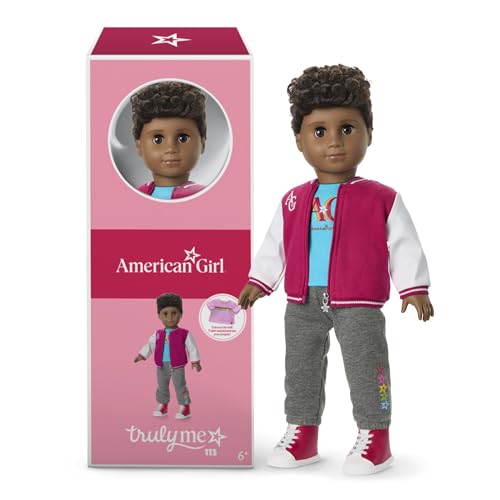 American Girl, Truly Me 45,7 cm Puppe #113 mit braunen Augen, High-Top, lockiges, dunkelbraunes Haar, tiefe Haut, ab 6 Jahren American Girl, Truly Me 45,7 cm Puppe #113 mit braunen Augen, High-Top, lockiges, dunkelbraunes Haar, tiefe Haut, ab 6 Jahren von American Girl