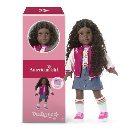 American Girl, Truly Me 45,7 cm Puppe #127 mit Haselaugen, lockiges dunkelbraunes Haar, sehr tiefe Haut, ab 6 Jahren American Girl, Truly Me 45,7 cm Puppe #127 mit Haselaugen, lockiges dunkelbraunes Haar, sehr tiefe Haut, ab 6 Jahren von American Girl