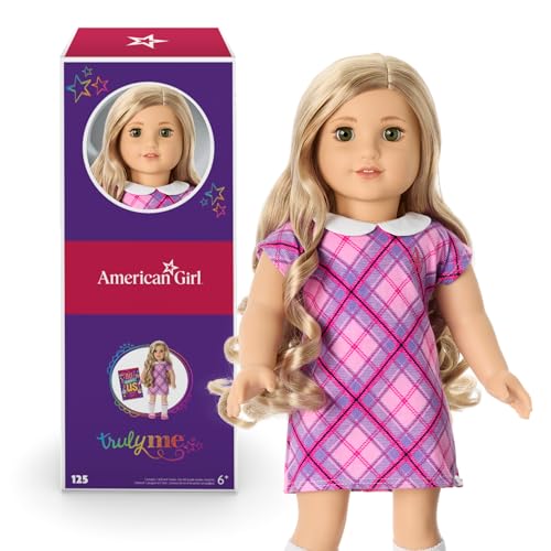 American Girl Truly Me 18-inch Doll #125 with Hazel Eyes, Curly Blonde Hair, Light Skin w/Warm Olive Undertones, for Ages 6+ American Girl Truly Me 18-inch Doll #125 with Hazel Eyes, Curly Blonde Hair, Light Skin w/Warm Olive Undertones, for Ages 6+ von American Girl