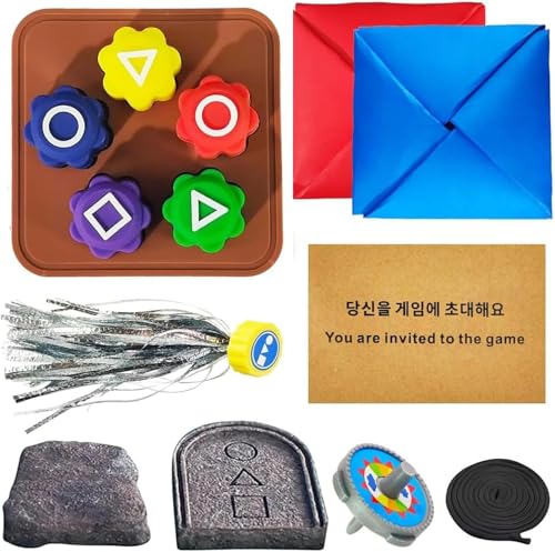 Gonggi traditionelles koreanisches Volksspiel-Set, Gonggi-Jack-Stein-Kieselstein-Set, traditionelles koreanisches Spielspiel, inklusive Hand-Augen-Koordinationstrainingsspielzeug von Amerzam