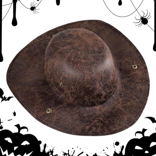 Amesor Leder Piratenhut - Leder Kolonialhut - Kostümzubehör Für Karneval Verkleidung Theater Familienfeier Geburtstag Halloween Fest Amesor Leder Piratenhut - Leder Kolonialhut - Kostümzubehör Für Karneval Verkleidung Theater Familienfeier Geburtstag Halloween Fest von Amesor