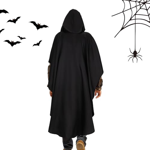 Amesor Männerumhang Mit Kapuze - Vintage Kapuzenumhang - Damen Accessoires für Vampir Cosplay Gothic Festivals Bühnenauftritte Amesor Männerumhang Mit Kapuze - Vintage Kapuzenumhang - Damen Accessoires für Vampir Cosplay Gothic Festivals Bühnenauftritte von Amesor
