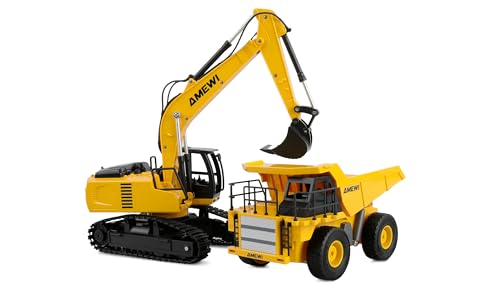 Amewi 2-in-1 Set Kipper & Kettenbagger 9-Kanal 1:24 RTR, ferngesteuert RC Kind ab 6 Jahre von Amewi
