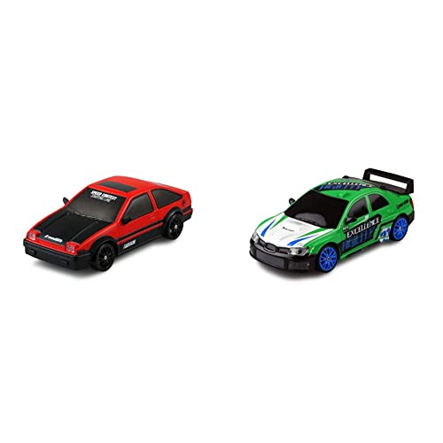 Amewi 21083 Drift Sport Car 1:24 rot, 4WD 2,4 GHz Fernsteuerung, Rot/Schwarz & 21085 Drift Sport Car 1:24 grün, 4WD 2,4 GHz Fernsteuerung von Amewi