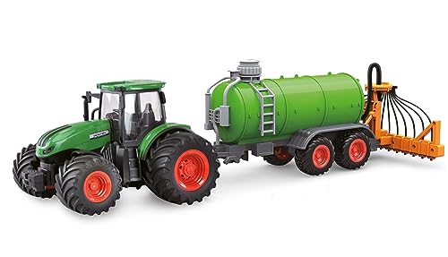 Amewi 22637 RC-Traktor mit Güllefass, Sound & Licht, 1:24 RTR grün von Amewi