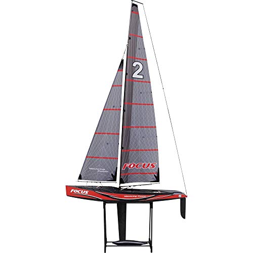 Amewi 26061 - Focus V2-100cm Racing Yacht, 2, 4 GHz, RTR, Schwarz von Amewi