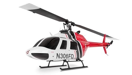 Amewi Bell 206 PRO brushless CP-Helikopter 6-Kanal 6G RTF RC ferngesteuert, Weiß/Rot von Amewi