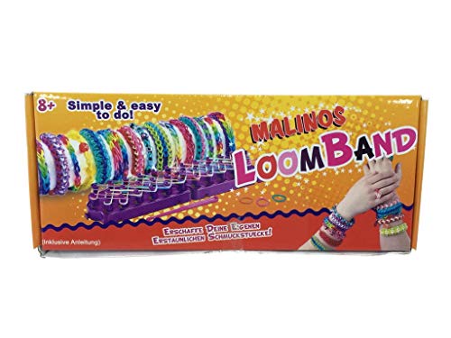 Amewi Malinos 302006 Loom Bands Starterset Loom/750 Bands/24 Clips/Nadel von Amewi