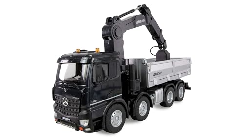 Amewi Mercedes-Benz Arocs Kranwagen mit Kipper 8x4/4 4WD 1:18 RTR ferngesteuert RC von Amewi