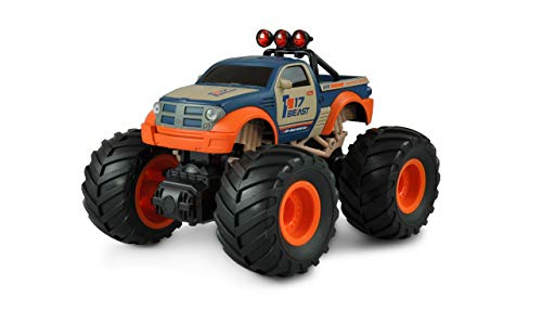 Amewi Orange, Blau Brushed 1:18 RC Modellauto Elektro Monstertruck Heckantrieb (2WD) RtR 2,4GHz von Amewi
