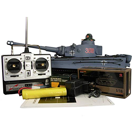 Amewi Panzer HL Tiger I M 1:16 Grau mit Rauch und Sound von Amewi