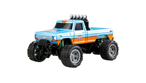 Amewi RC-Monstertruck Die Cast 1:64 RTR blau/orange, mit Pistolenfernsteuerung von Amewi
