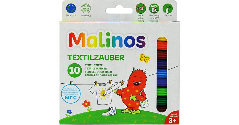 T-Shirt-Zauber - 10 Textilstifte von Malinos