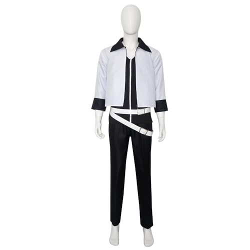 Amfineya Grimmjow Jaegerjaquez Cosplay Outfit Sexta Espada Uniform Pantera Form Anime Bösewicht Arrancar Kostüm für Erwachsene (Männlich M) von Amfineya