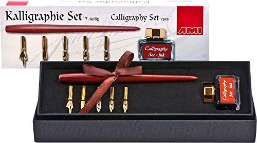 Ami Künstlerbedarf NEU Kalligraphie Set 7 teilig mit Federhalter Ami Künstlerbedarf NEU Kalligraphie Set 7 teilig mit Federhalter von Ami Künstlerbedarf