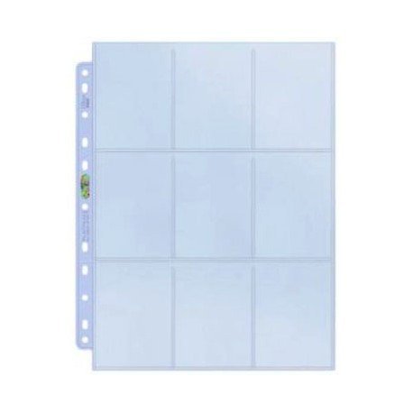 Amigo Spiel + Freizeit 50 Ultra Pro 9-Pocket Silver Series Pages Ordnerseiten für 3-Ring Album - Magic: The Gathering - Yu-Gi-Oh! von AMIGO