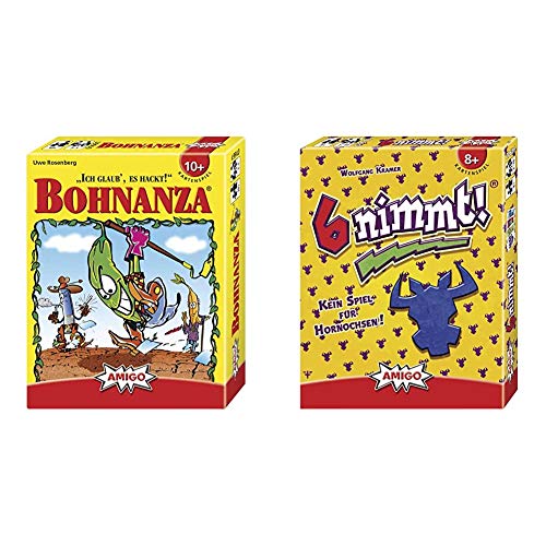 Amigo 01661 Bohnanza und 4910-6 Nimmt! - Kartenspiele Set Amigo 01661 Bohnanza und 4910-6 Nimmt! - Kartenspiele Set von AMIGO