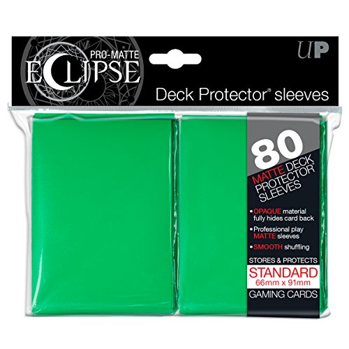 Ultra Pro Deck Pro Eclipse E-85251 Schutzhüllen für Sammelkarten, Mattes Grün, 80 Stück Ultra Pro Deck Pro Eclipse E-85251 Schutzhüllen für Sammelkarten, Mattes Grün, 80 Stück von Ultra Pro