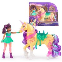 Unicorn Academy Set - Ava und Einhorn Leaf mit echter Mähne und Schweif sowie Bürste, ca. 12 cm große Originalfiguren zur beliebten Netflix Serie Unicorn Academy Set - Ava und Einhorn Leaf mit echter Mähne und Schweif sowie Bürste, ca. 12 cm große Originalfiguren zur beliebten Netflix Serie von Amigo Spiel und Freizeit