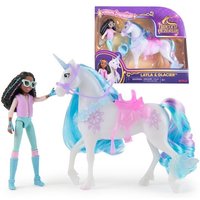 Unicorn Academy Set - Layla und Einhorn Glacier mit echter Mähne und Schweif sowie Bürste, ca. 12 cm große Originalfiguren zur beliebten Netflix Serie Unicorn Academy Set - Layla und Einhorn Glacier mit echter Mähne und Schweif sowie Bürste, ca. 12 cm große Originalfiguren zur beliebten Netflix Serie von Amigo Spiel und Freizeit