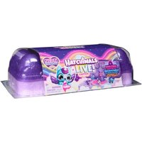 Hatchimals Alive Neon Rainbow Eierkarton Spielset - mit 5 selbstschlüpfenden Eiern und 11 Accessoires für fantasievollen Spielspaß von Amigo Spiel und Freizeit