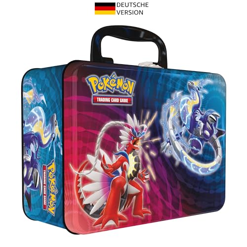 Pokémon-Sammelkartenspiel: Sammelkoffer für den Schulanfang – Felori, Krokel und Kwaks (3 holografische Promokarten, 6 Boosterpacks und mehr) von Pokémon