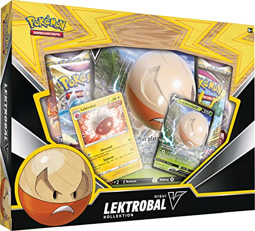 Pokémon-Sammelkartenspiel: Kollektion Hisui-Lektrobal-V (2 holografische Promokarten, 1 überdimentionale holografische Karte & 4 Boosterpacks) von Pokémon