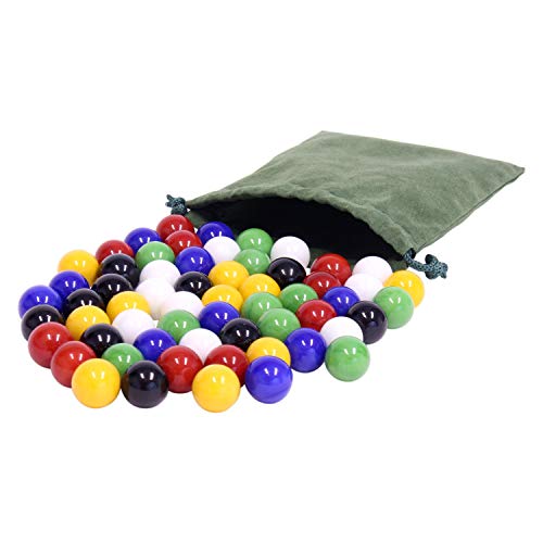 AmishToyBox.com 60 Stück Glasmurmeln – Ersatzmurmeln für chinesische Dame – großer Durchmesser 18 mm AmishToyBox.com 60 Stück Glasmurmeln – Ersatzmurmeln für chinesische Dame – großer Durchmesser 18 mm von AmishToyBox