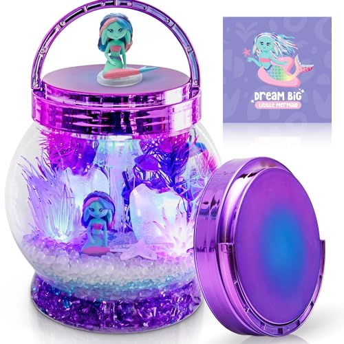 Amitié Lane Meerjungfrauen-Spielzeug für Mädchen – DIY beleuchtetes Terrarium-Set Kinder Meerjungfrau-Geschenke von 5–7, kleine Mädchen, Basteln Geburtstagsgeschenk 5-jährige Amitié Lane Meerjungfrauen-Spielzeug für Mädchen – DIY beleuchtetes Terrarium-Set Kinder Meerjungfrau-Geschenke von 5–7, kleine Mädchen, Basteln Geburtstagsgeschenk 5-jährige von Amitié Lane