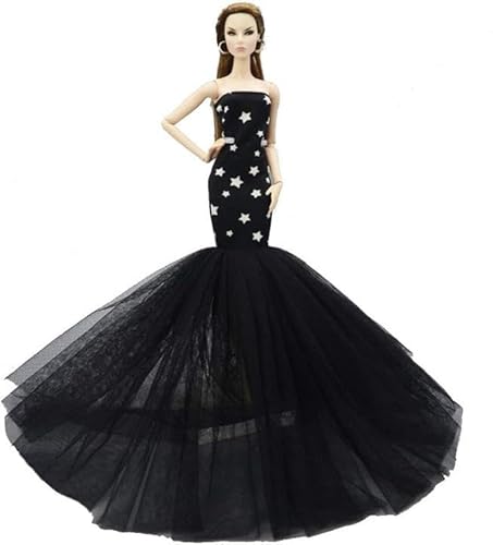 Amlhy Puppenkleidung für 30 cm große Puppen, Vintage-Kleid, Hochzeitskleid, Kostüm-Zubehör Amlhy Puppenkleidung für 30 cm große Puppen, Vintage-Kleid, Hochzeitskleid, Kostüm-Zubehör von Amlhy