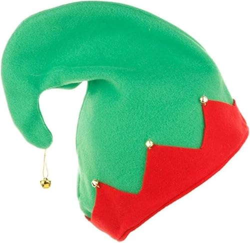 Amlhy Weihnachtsmütze, Kopfbedeckung, Weihnachtsmann-Elfen-Stil, Kostüm, Zubehör für Männer und Frauen, Weihnachten, Party, Verkleidung, Grün Amlhy Weihnachtsmütze, Kopfbedeckung, Weihnachtsmann-Elfen-Stil, Kostüm, Zubehör für Männer und Frauen, Weihnachten, Party, Verkleidung, Grün von Amlhy