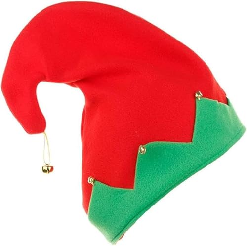 Amlhy Weihnachtsmütze, Kopfbedeckung, Weihnachtsmann-Elfen-Stil, Kostüm, Zubehör für Männer und Frauen, Weihnachten, Party, Verkleidung, Rot Amlhy Weihnachtsmütze, Kopfbedeckung, Weihnachtsmann-Elfen-Stil, Kostüm, Zubehör für Männer und Frauen, Weihnachten, Party, Verkleidung, Rot von Amlhy