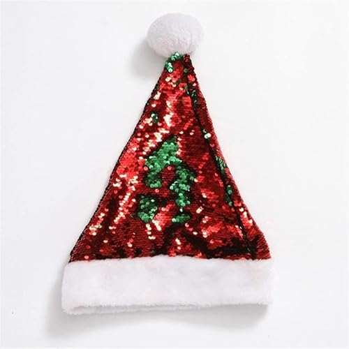 Amlhy Weihnachtsmütze Nikolausmütze Pailletten Plüsch Kappe Xmas Kostüm Party Kopfbedeckung Familie Festliche Geschenke Verkleidung für Uni Erwachsene Amlhy Weihnachtsmütze Nikolausmütze Pailletten Plüsch Kappe Xmas Kostüm Party Kopfbedeckung Familie Festliche Geschenke Verkleidung für Uni Erwachsene von Amlhy