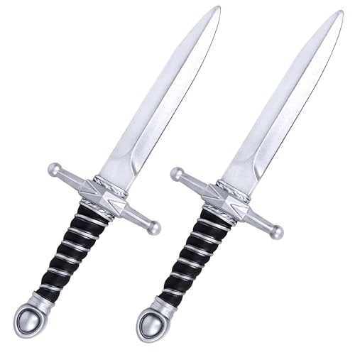Amlisia 2 Packs Spielzeug Schwert, gefälschte Schwert Dolch Spielzeug Schaumstoff römischen Ritter für Spiel Assassinen Kostüm für Kinder Jungen für Halloween Cospaly Amlisia 2 Packs Spielzeug Schwert, gefälschte Schwert Dolch Spielzeug Schaumstoff römischen Ritter für Spiel Assassinen Kostüm für Kinder Jungen für Halloween Cospaly von Amlisia
