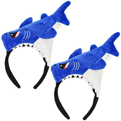Amlisia 2 Stück Hai Stirnband, Plush Hai Haarreif hai Kostüm Tierohren Haarreif Lustige Kopfbedeckung Fisch kostüm für Halloween Karneval Party Amlisia 2 Stück Hai Stirnband, Plush Hai Haarreif hai Kostüm Tierohren Haarreif Lustige Kopfbedeckung Fisch kostüm für Halloween Karneval Party von Amlisia