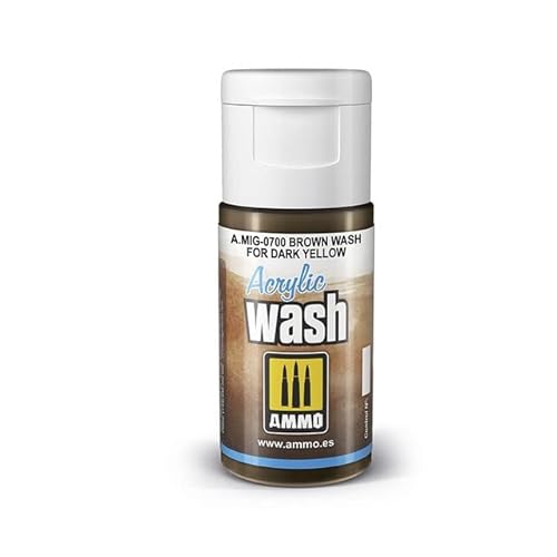 MiG Acrylic WASH Brown Wash for Dark Yellow von Mig Jimenez