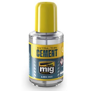 AMMO MIG-2025 Extra Thin Cement (Polyester Plastic Glue), Multicolour von Mig Jimenez