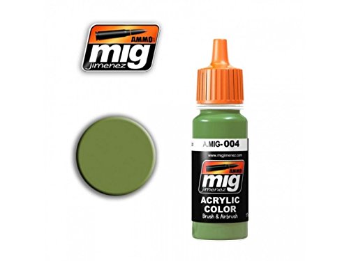 AMMO MIG-0004 RAL 6011 B Resedagrün Acrylfarben (17 ml), mehrfarbig von Mig Jimenez