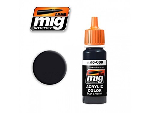 AMMO A.MIG-0008 RAL 7021 Dunkelgrau Acrylfarben (17 ml), Mehrfarbig von AMMO