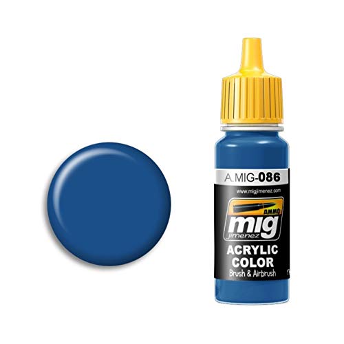 Ammo MIG-0086 Blau (RAL 5019) Acrylfarben (17 ml), Mehrfarbig von Ammo