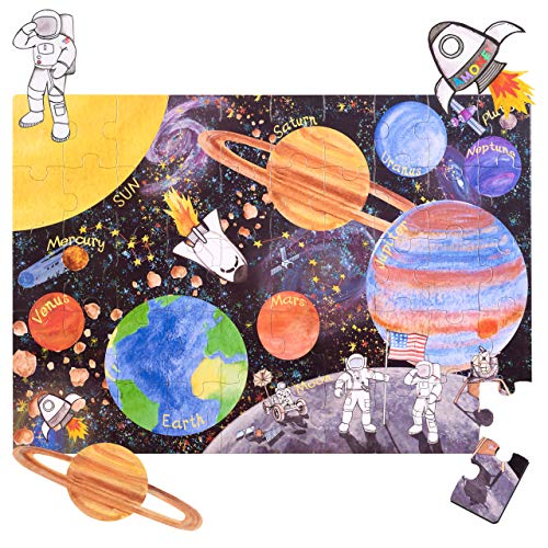 Amonev Solar System Space Floor Puzzles for Both Table and Floor with extra Thick Pieces (Space Puzzle) von Amonev