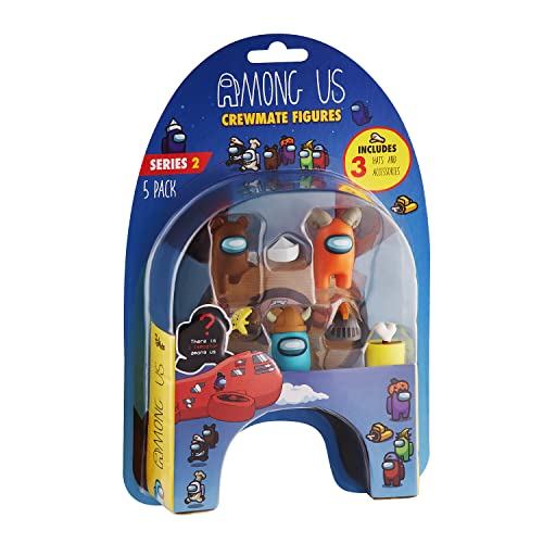 Among Us 5er-Pack Crewmate-Figuren mit Zubehör, Serie 2, Set 1 Among Us 5er-Pack Crewmate-Figuren mit Zubehör, Serie 2, Set 1 von Among Us