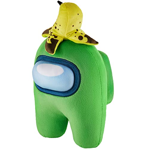 Among Us Plüschtier Huggable Serie 2, grün mit Banane, Höhe 30 cm Among Us Plüschtier Huggable Serie 2, grün mit Banane, Höhe 30 cm von Among Us