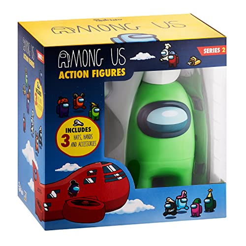 Among Us Sammelfiguren mit Zubehör – Serie 2 (grün) 17 cm von Among Us