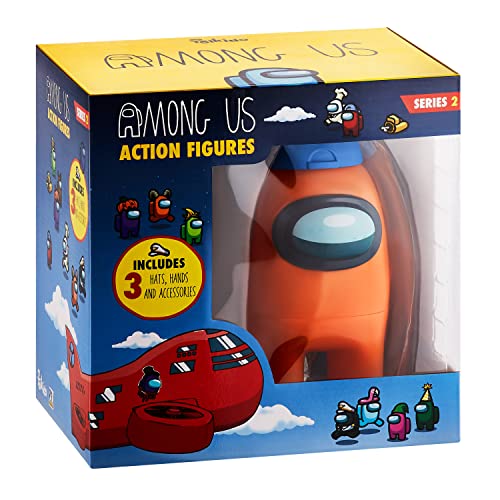Among Us Sammelfiguren mit Zubehör – Serie 2 (orange) 17 cm von Among Us