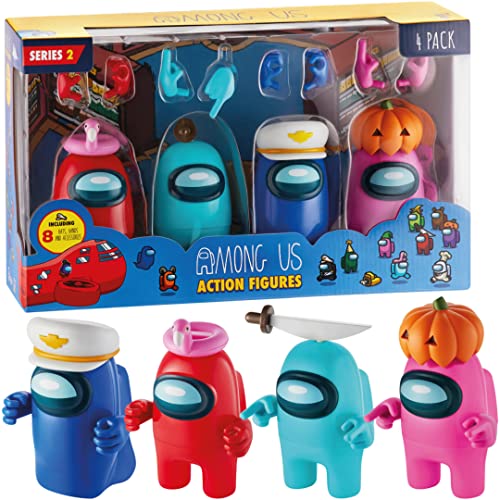 Among Us Serie 2 Actionfiguren, 4er-Pack, Figuren und Zubehör, 11 cm Among Us Serie 2 Actionfiguren, 4er-Pack, Figuren und Zubehör, 11 cm von Among Us