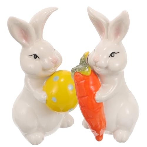 Amosfun 1 Paar Kaninchen-Ornament Aus Keramik Figuren Tiere Stall Plüsch Hängematte Schweine Hase Ausgestopft Kaninchen- Kaninchenstatue Weiß Amosfun 1 Paar Kaninchen-Ornament Aus Keramik Figuren Tiere Stall Plüsch Hängematte Schweine Hase Ausgestopft Kaninchen- Kaninchenstatue Weiß von Amosfun
